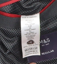 Mens UK Size 42 Marks and Spencer Regular Grey Suit Jacket