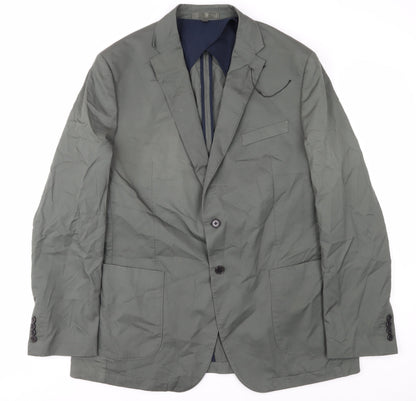 Mens UK Size 46 Marks and Spencer Regular Green Suit Jacket