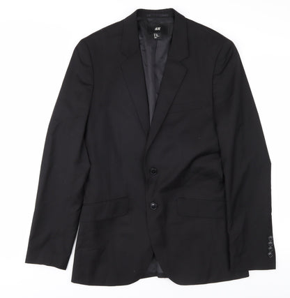 Mens UK Size 36 H&M Regular Black Suit Jacket