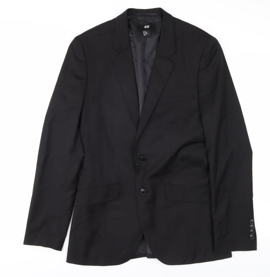Mens UK Size 36 H&M Regular Black Suit Jacket