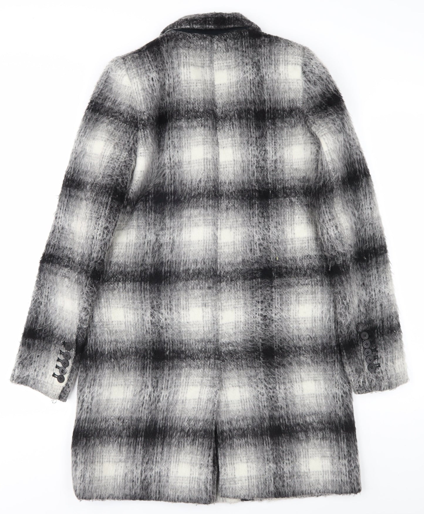 Womens UK Size XS Zara Grey Overcoat
