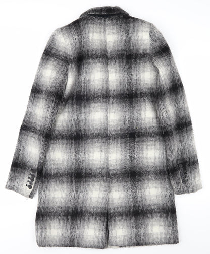Womens UK Size XS Zara Grey Overcoat