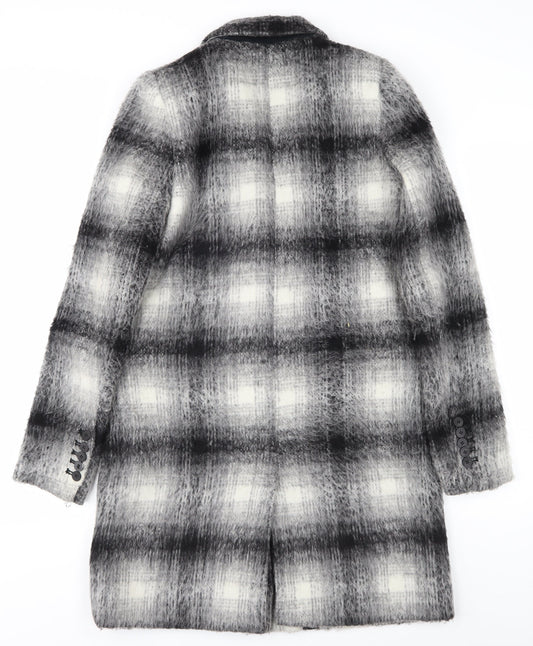 Womens UK Size XS Zara Grey Overcoat