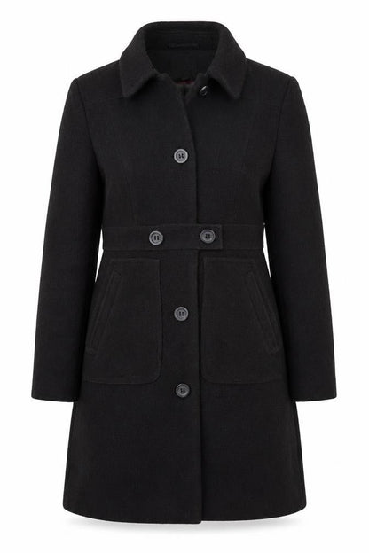 Womens UK Size 12 NEXT Black Overcoat