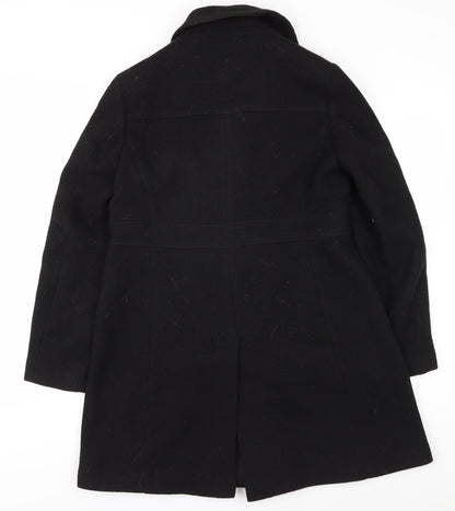 Womens UK Size 12 NEXT Black Overcoat