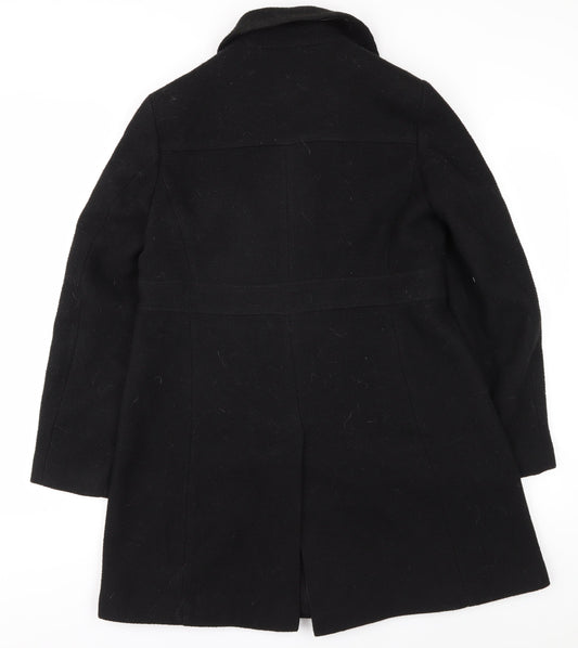 Womens UK Size 12 NEXT Black Overcoat