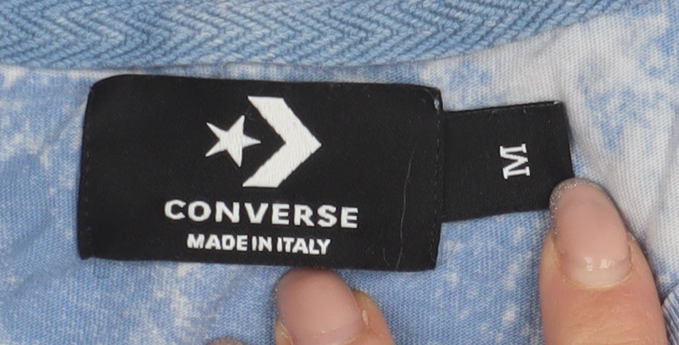 Mens UK Size M Converse Blue  T-Shirt