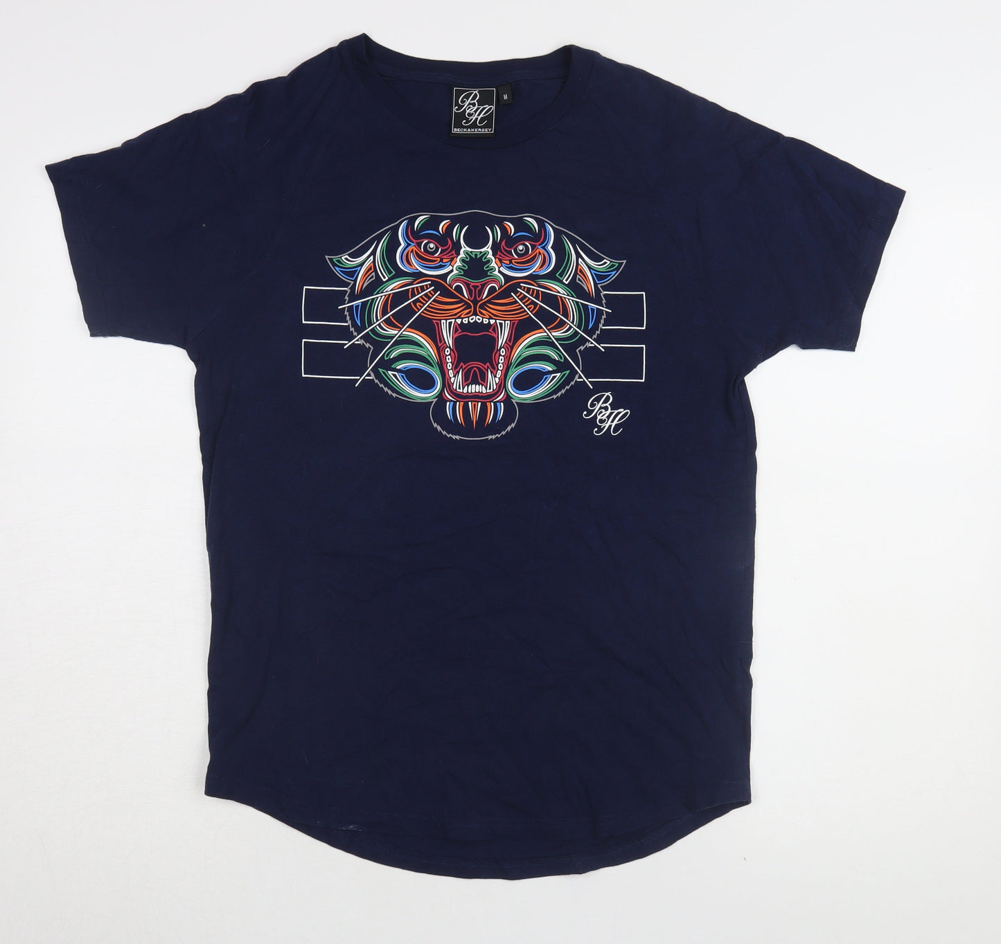 Mens UK Size M Beck & Hersey Blue  T-Shirt