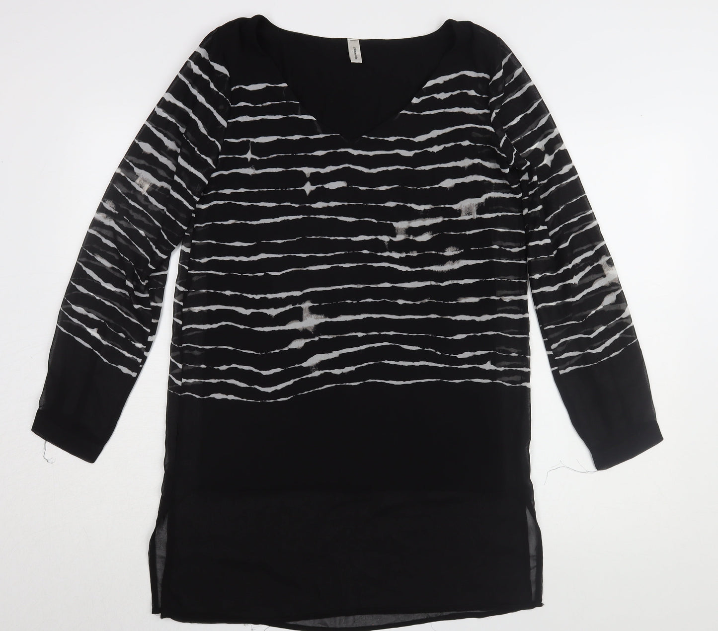 Womens UK Size S Soyaconcept Black Tunic Blouse