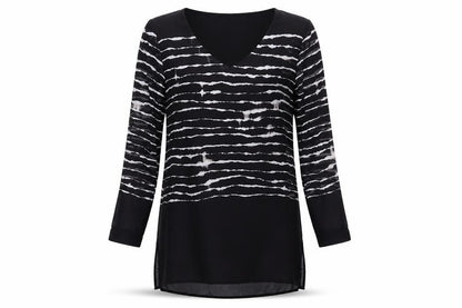 Womens UK Size S Soyaconcept Black Tunic Blouse