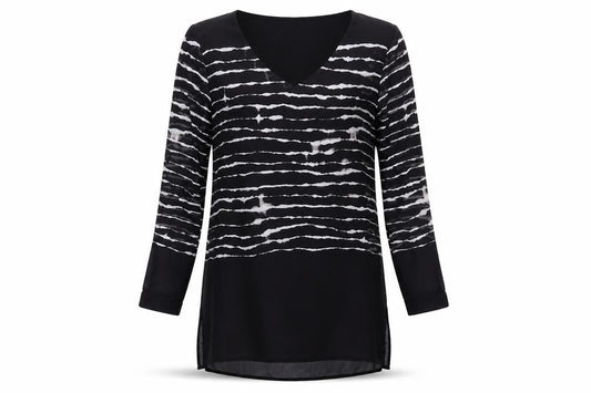 Womens UK Size S Soyaconcept Black Tunic Blouse