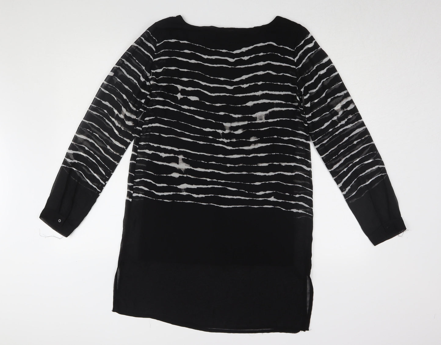 Womens UK Size S Soyaconcept Black Tunic Blouse