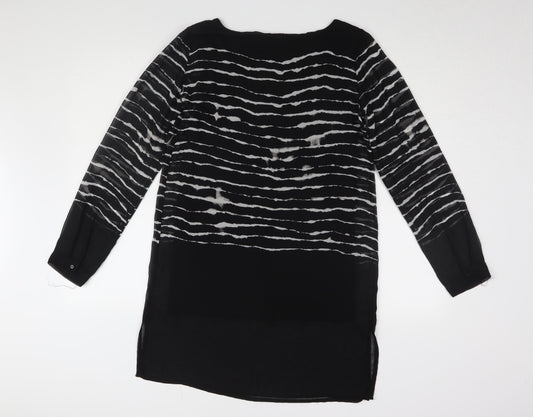 Womens UK Size S Soyaconcept Black Tunic Blouse
