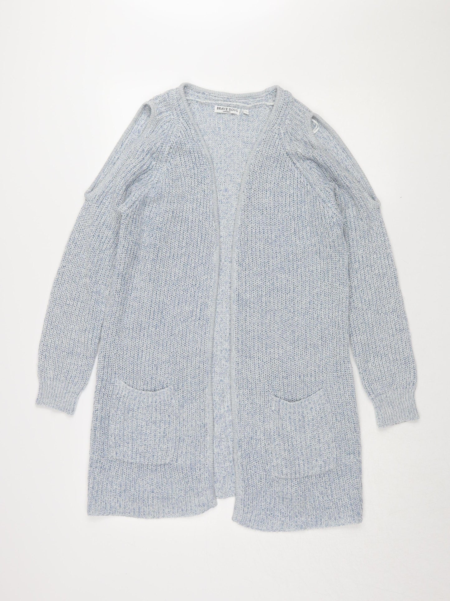 Womens UK Size 14 Brave Soul Blue Cardigan Jumper