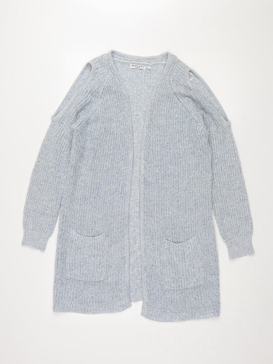 Womens UK Size 14 Brave Soul Blue Cardigan Jumper