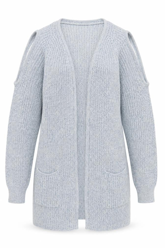 Womens UK Size 14 Brave Soul Blue Cardigan Jumper