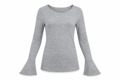 Womens UK Size S United Colors of Benetton Grey Basic T-Shirt
