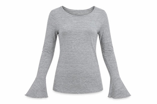 Womens UK Size S United Colors of Benetton Grey Basic T-Shirt