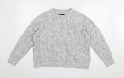Womens UK Size 12 Crew Clothing Company Grey Jumper Jumper