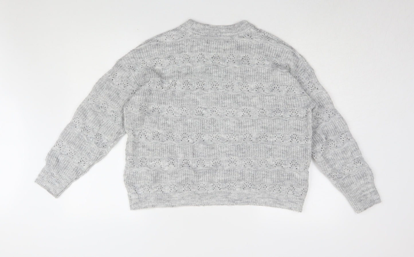 Womens UK Size 12 Crew Clothing Company Grey Jumper Jumper