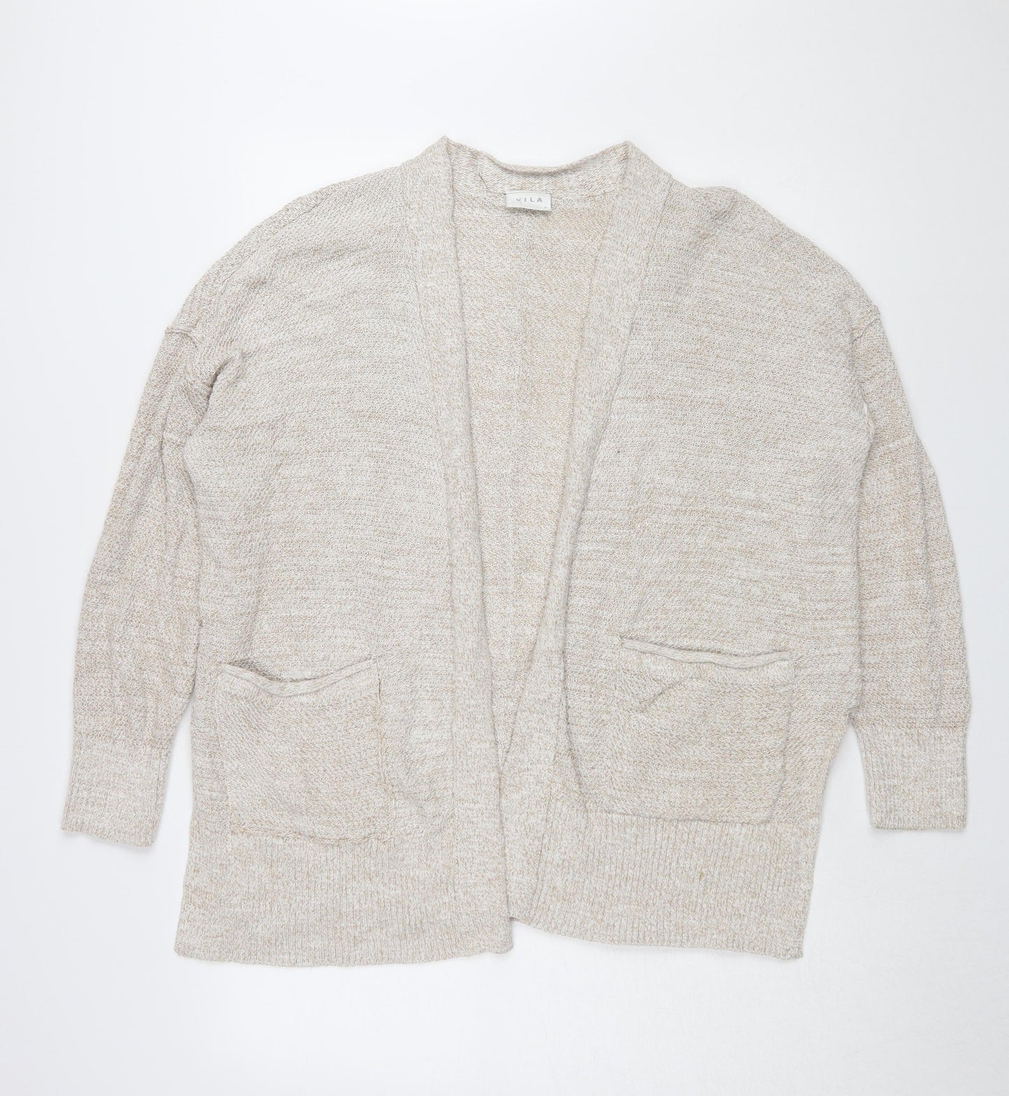 Womens UK Size M VILA Beige Cardigan Jumper