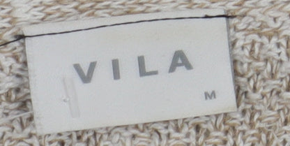 Womens UK Size M VILA Beige Cardigan Jumper