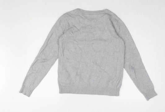 Womens UK Size S VILA Grey Pullover Jumper