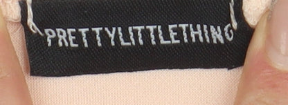 PrettyLittleThing Women's Pink Flare Skirt Size 6