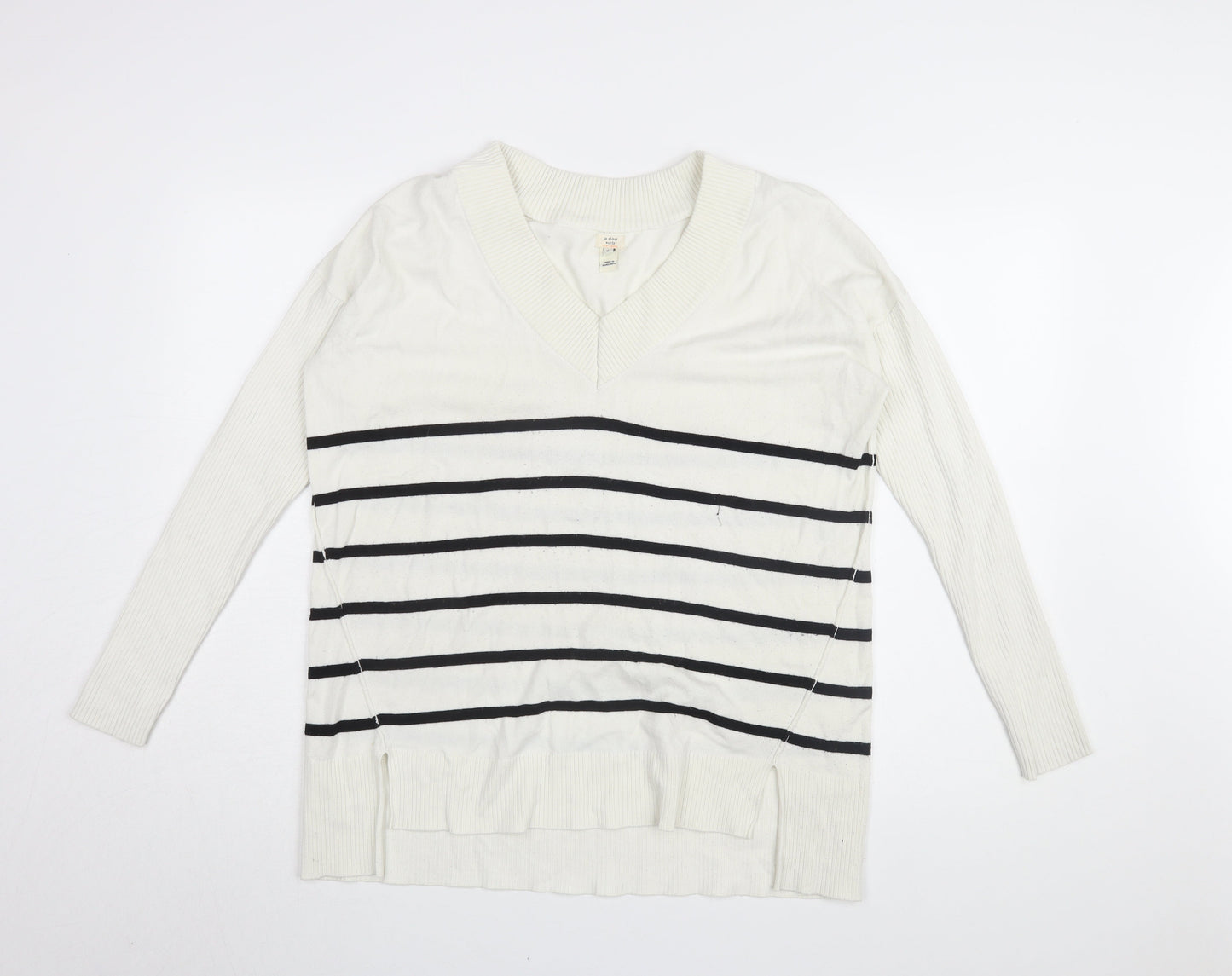 Womens UK Size S River Island White Pullover Jumper