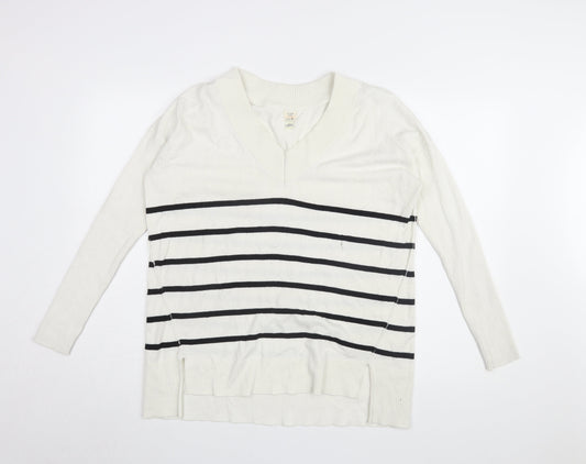 Womens UK Size S River Island White Pullover Jumper