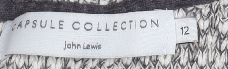 Womens UK Size 12 John Lewis Grey Pullover Jumper