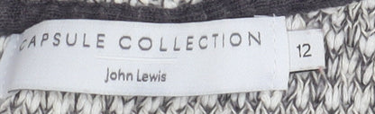 Womens UK Size 12 John Lewis Grey Pullover Jumper