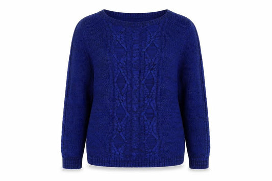 Womens UK Size M Bm Collection Blue Pullover Jumper