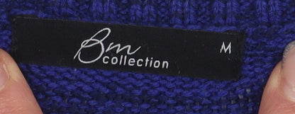 Womens UK Size M Bm Collection Blue Pullover Jumper