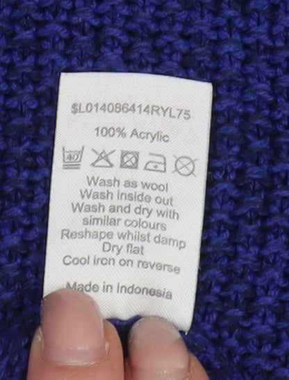 Womens UK Size M Bm Collection Blue Pullover Jumper
