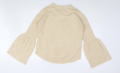 Womens UK Size S Micha Lounge Beige Pullover Jumper