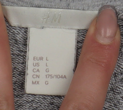 Womens UK Size L H&M Grey Basic Blouse