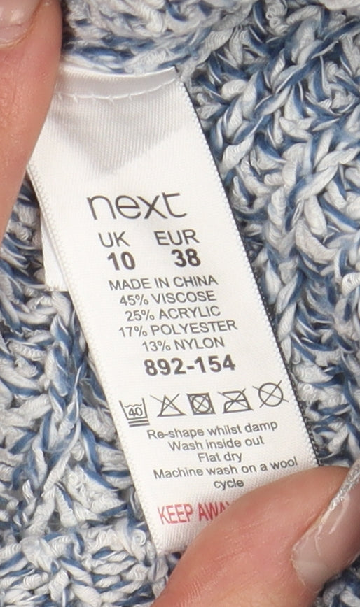 Womens UK Size 10 NEXT Blue Pullover Jumper