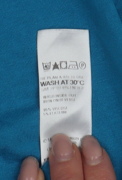 Marks and Spencer Women Blue Shift Dress UK 14