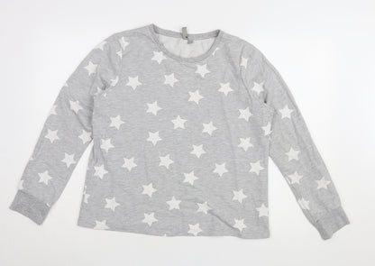 Womens UK Size 10 ASOS Grey Pullover Sweatshirt