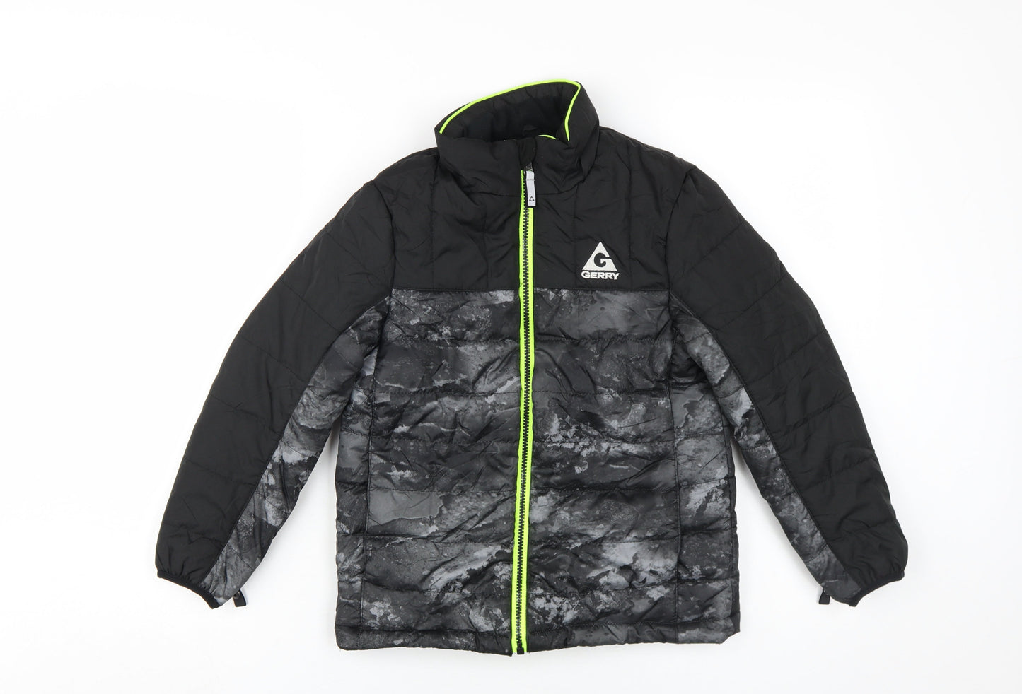 Gerry Boys Black Puffer Jacket S Hooded Winter Coat