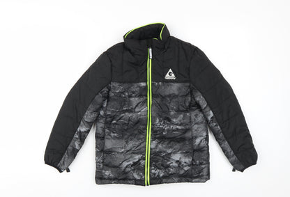 Gerry Boys Black Puffer Jacket S Hooded Winter Coat