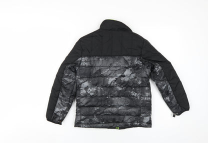 Gerry Boys Black Puffer Jacket S Hooded Winter Coat