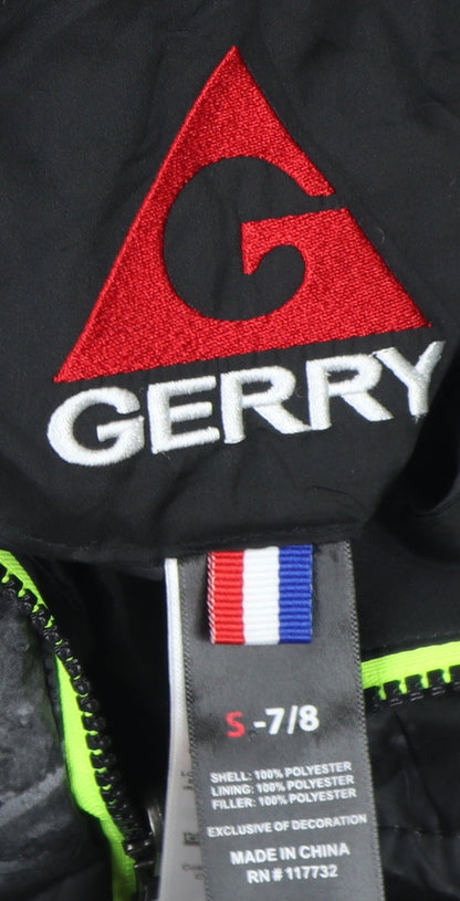 Gerry Boys Black Puffer Jacket S Hooded Winter Coat