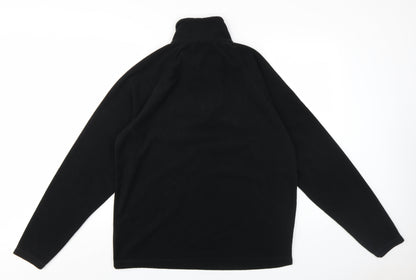 Mens UK Size L Pierre Cardin Black 1/4 Zip Sweatshirt
