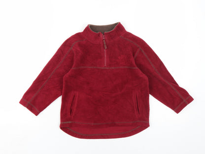 Rebel Active Boys Red 3-4 Years Fleece Sweatshirt