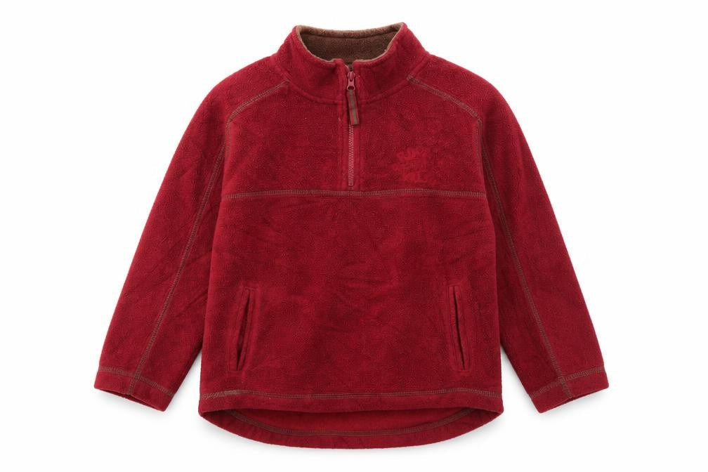 Front view of Rebel Active boys’ red 3-4 years fleece sweatshirt
