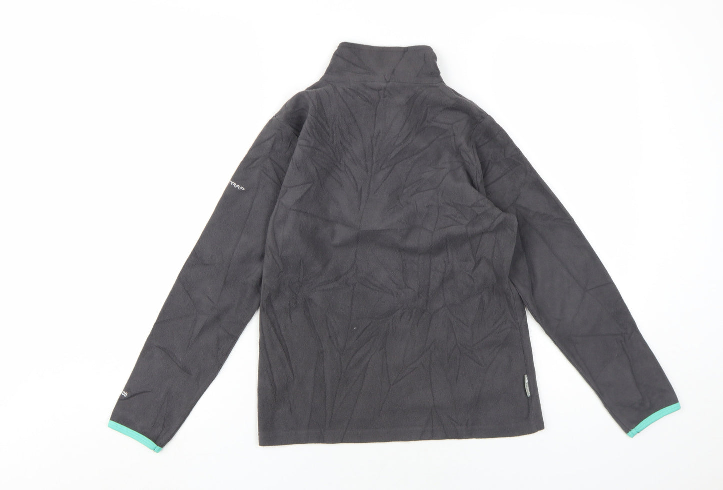 Trespass Boys Black Fleece 1/4 Zip Sweatshirt 11-12 Years