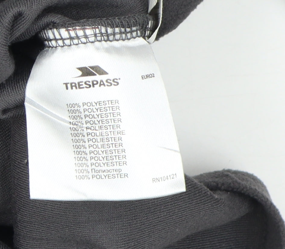 Trespass Boys Black Fleece 1/4 Zip Sweatshirt 11-12 Years