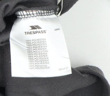 Trespass Boys Black Fleece 1/4 Zip Sweatshirt 11-12 Years